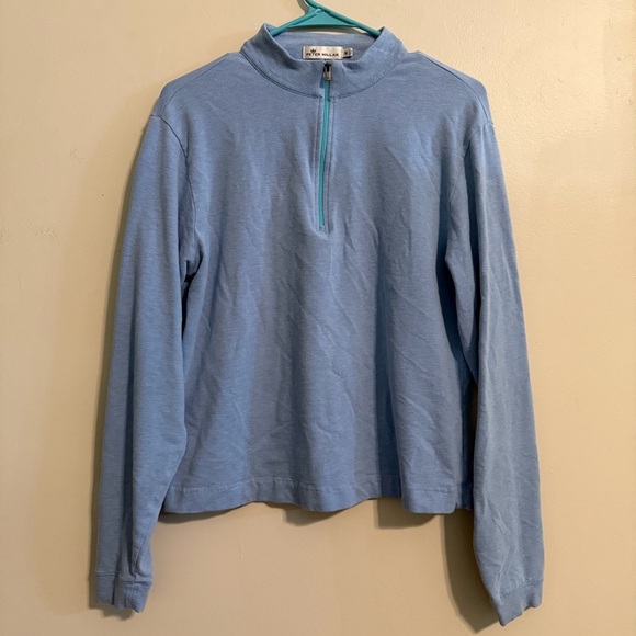 Peter Millar Tops - Peter Millar Crown Comfort Women's Pullover Sweatshirt size M blue quarter zip